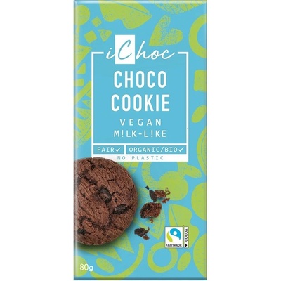 IChoc Ryžová čokoláda so sušienkami 80 g