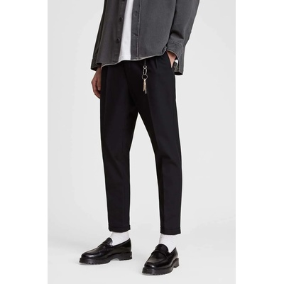 AllSaints Панталони AllSaints мъжки в черно с кройка тип карго (MM062V)