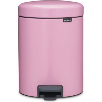Brabantia Кош за боклук с педал Brabantia NewIcon 1010439, 5 л, Леко затваряне, Противоплъзгаща основа, Розов (1010439)