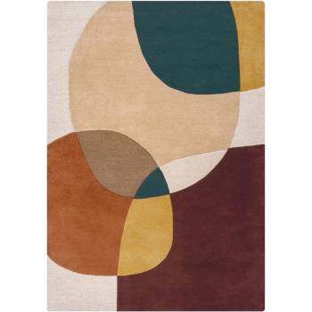 Flair Rugs Лилав ръчно изработен вълнен килим 120x170 cm Glow Purple Multi - Flair Rugs (503119377441)