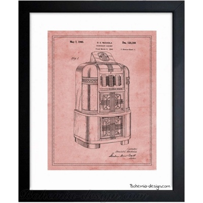 Ilustrace Jubox 1940 / 30x40 cm