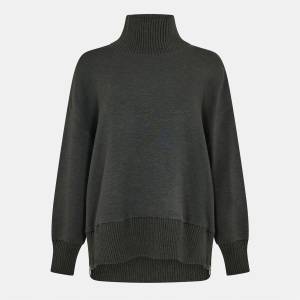 Varley Womens Barker High-Neck Sweat - olive marl