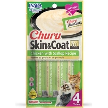 Chúru Cat Skin&Coat Chicken with Scallop 4 x 14 g