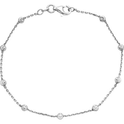 Bealio 06972 stříbrný náramek KULIČKY MĚSÍČNÍ brus 19 cm 03-06972-0420