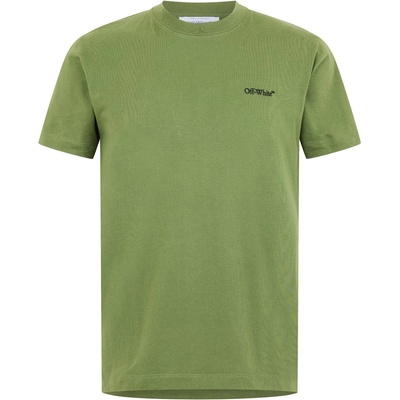 OFF WHITE Тениска OFF WHITE Men's Logo Arrow Cotton Short Sleeve T-Shirt - Four Leaf Clove