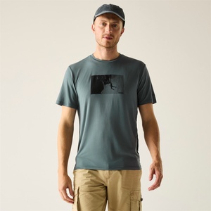 Regatta Тениска Regatta Men's Fingal Tee Short Sleeve Performance T-Shirt - Dark Storm