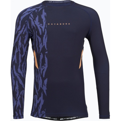 Pánsky Hayabusa Apex Rash Guard LS navy/orange
