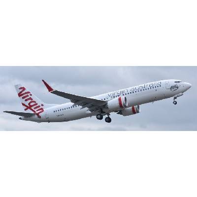 Phoenix B737 MAX 8 Virgin Australia 2010s Colors. Named Monkey Mia 1:400