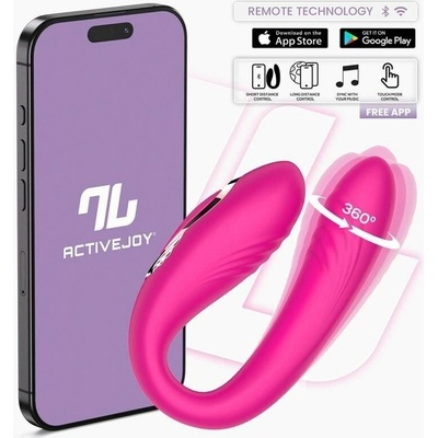 InToYou Lanty 360 Swinging & Vibrating Couple Toy with Remote Pink