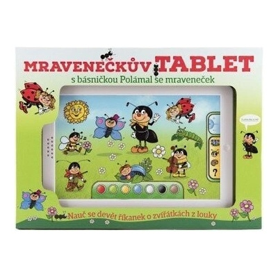 Teddies Mravenčekov tablet plast 30x20x2cm na batérie so zvukom v krabici 38x28x45cm