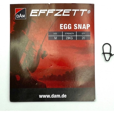 DAM Karabinky Effzett Egg snap vel.XS 13kg 20ks