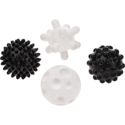 Akuku Sada senzorických míčků černobílé 4 ks