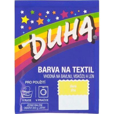 Duha barva na textil 15 g Žlutá – Zboží Dáma