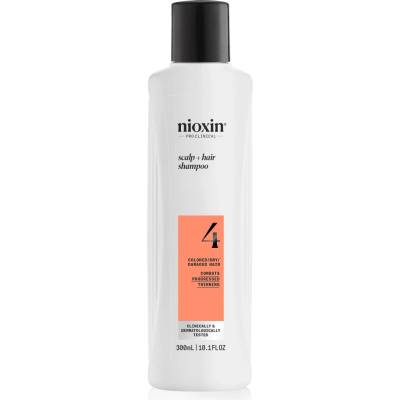 Nioxin System 4 Scalp + Hair Shampoo jemný šampón pre farbené a poškodené vlasy 300 ml