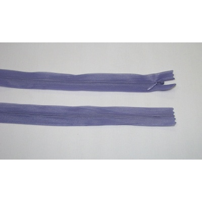 Zips krytý 3mm fialová nedeliteľný 55cm dederon