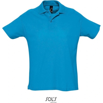 Sol´s Collection polokošile Summer II krátký rukáv COT-25134202200 Aqua