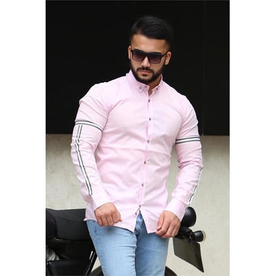 Madmext Мъжка риза 4141 - Светло розова 286180 (286180_Розов)