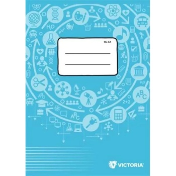 Victoria Виктория: тетрадка с редове a5 за втори клас - 16-32 (isvf1632u)