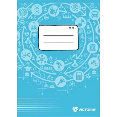 Victoria Виктория: тетрадка с редове a5 за втори клас - 16-32 (isvf1632u)