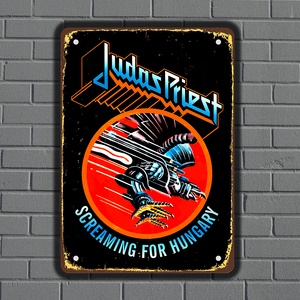  Judas Priest - музикална метална декоративна табелка