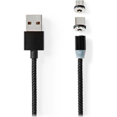 Nedis CCGB60630BK20 USB 2.0, USB-A Zástrčka - USB micro-B zástrčka/USB-C zástrčka