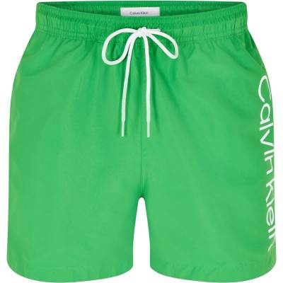 Calvin Klein Бански гащета Calvin Klein Large Logo Swim Shorts - Green Apple