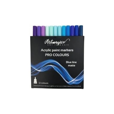 Artmagico Akrylové fixy Pre Line Blue