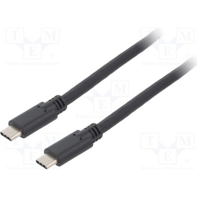 Goobay 66509 USB 3.2, USB C vidlice,z obou stran, 3m, černý
