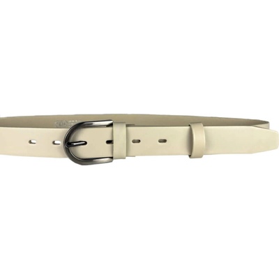 Penny Belts Dámský kožený opasek 30-309-44 krémový