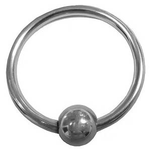 Rouge Stainless Steel Glans Ring with Pressure Point Ball