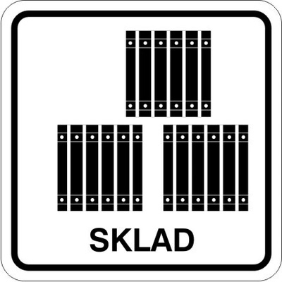 RAFO Samolepka Sklad Velikosti: 8 x 8 cm