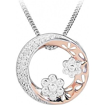 Silver Cat Romantický bicolor náhrdelník so zirkónmi SC431