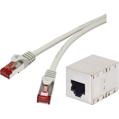 Renkforce RF-3829272 RJ45 CAT 6A S/FTP 20m šedý