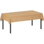 vidaXL Плат за маса Правоъгълна Бежово 140 x 220 cm Полиестер (42039879)