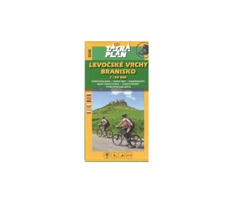 Mapa Levočské vrchy Branisko