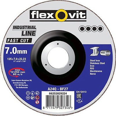 Flexovit Kotúč 125 x 7 x 22,2 mm 66252829224