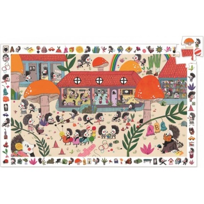 Djeco Ježčí škola vyhledávací 35 dielov 61 x 38 cm