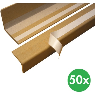 Papierový ochranný roh - flexibilný, dĺžka 2000 mm, 50 ks
