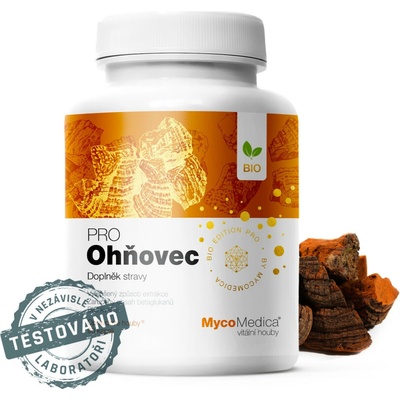 MycoMedica Ohňovec PRO 90 rostlinných kapsúl