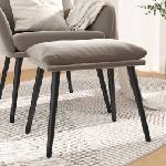 vidaXL Табуретка, светлосива, 45x29, 5x35 см, текстил (341504)