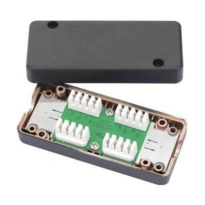 Spojovací box UTP Cat6 narážecí, černá