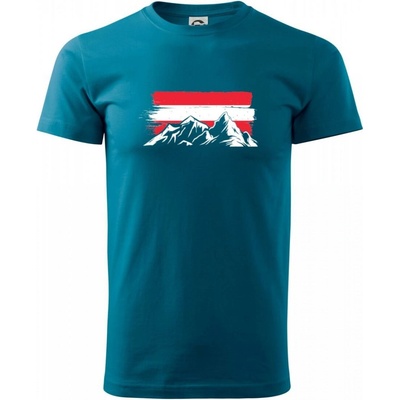 Rakúske hory tričko petrolejová