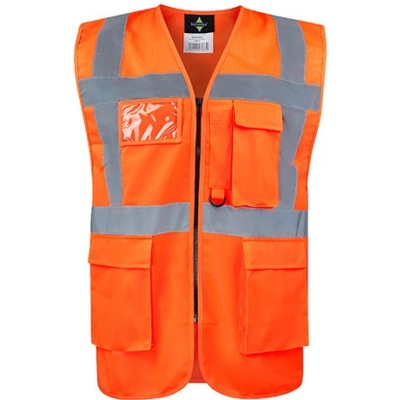 Korntex Hamburg multifunkčná reflexná vesta KX810 Signal Orange