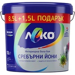 ЛЕКО БОЯ ИНТЕРИОРНА ЛЕКО СРЕБЪРНИ ЙОНИ 8.5л+1.5л ПОДАРЪК БЯЛА (441530)
