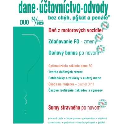 DUO č. 2-3 / 2026 - Daň z motorových vozidiel