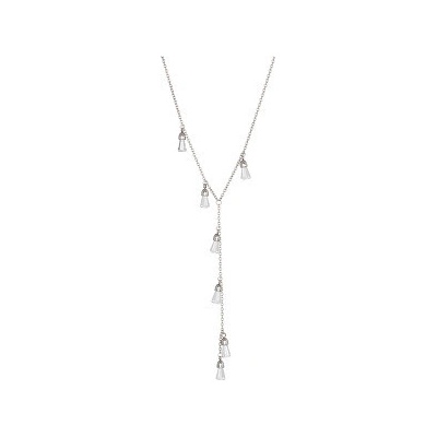 Preciosa Oceľový náhrdelník s kryštálmi Crystal Rain 7265 00