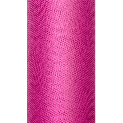 PartyDeco Гладък тюл - фуксия 0, 15 x 9 м