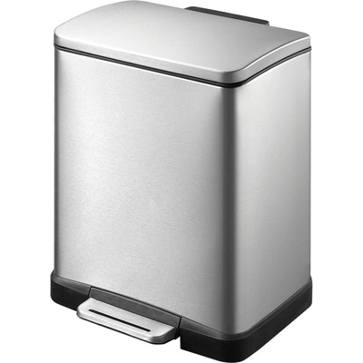 EKO-Europe Кош за отпадъци EKO Europe - E-Cube, 12 l, хром мат (EKO 926812 - MATT S/S)