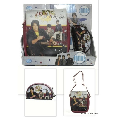 Set taška Jonas Brothers s minitaškou Farba: Tmavočervená, Veľkosť: 20x18cm