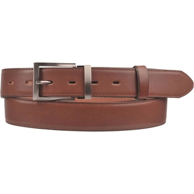 Penny Belts pánský kožený společenský opasek s trnovou sponou 35-020-1-48 hnědý